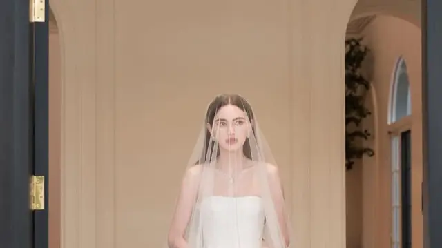 Davika Hoorne Resmi Menikah dengan gaun putih Gucci. [@davikah]