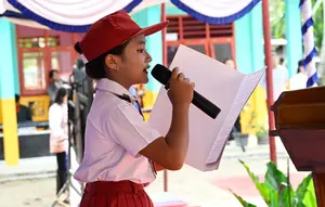 Isi Surat Cinta Siswi SD Nias Utara untuk Prabowo