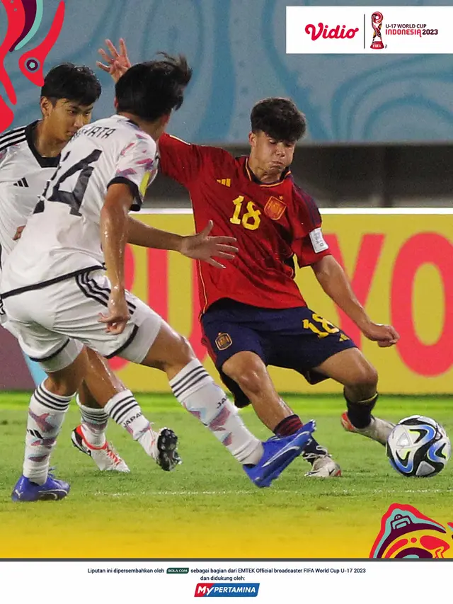 Piala Dunia U-17 - Spanyol Vs Jepang dengan Logo MyPertamina