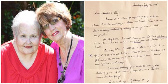 Isobel dan Loretta sudah jadi sahabat pena selama 60 tahun. | Foto: copyright mirror.co.uk