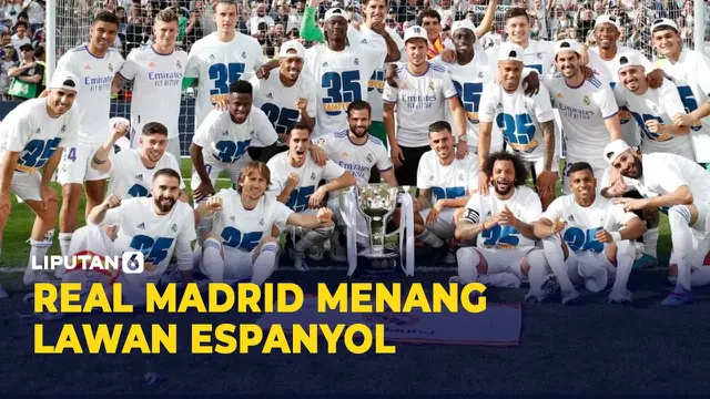 Real Madrid juara liga Spanyol 2021/2022