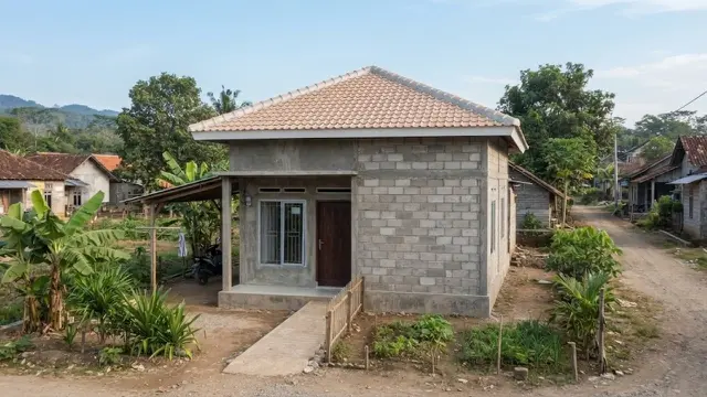 Model Rumah Desa 2 Kamar Tidur