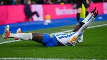 Kaoru Mitoma membuka keunggulan Brighton sebelum digandakan oleh Yankuba Minteh. Minteh kemudian mencetak gol keduanya di laga ini pada paruh kedua. (AP Photo/Dave Shopland)