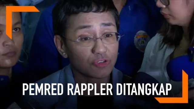 Pemred Rappler Filipina, Maria Ressa, dibebaskan dengan jaminan. Sebelumnya ia ditangkap dengan tuduhan pencemaran nama baik.