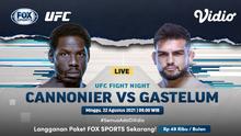 Link Live Streaming UFC Fight Night : Cannonier Vs Gastelum di Vidio, Minggu 22 Agustus 2021. (Sumber : dok. vidio.com)