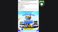 Cek Fakta: Tidak Benar Link Pendaftaran Undian BRImo Festival 2026