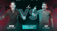 Duel bigmatch antara Irfan Bachdim versus Egy Maulana Vikri di Rexona Men Soccer Stars Challenge.