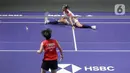 Kegagalan Putri Kusuma Wardani melangkah ke semifinal BWF Super 1000 Indonesia Open 2025 membuat Indonesia tak punya lagi wakil dari sektor tunggal putri. (Liputan6.com/Herman Zakharia)