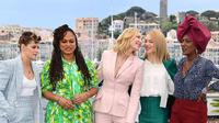 Tiga aktris ini gunakan setelan jas di Cannes Film Festival (instagram/ festivaldecannes)