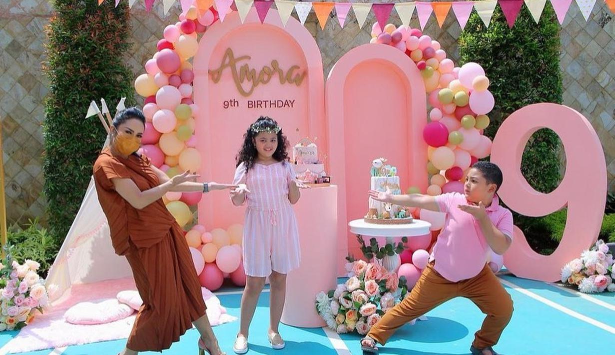 Potret Ultah ke-9 Amora Anak Krisdayanti dengan Nuansa ...