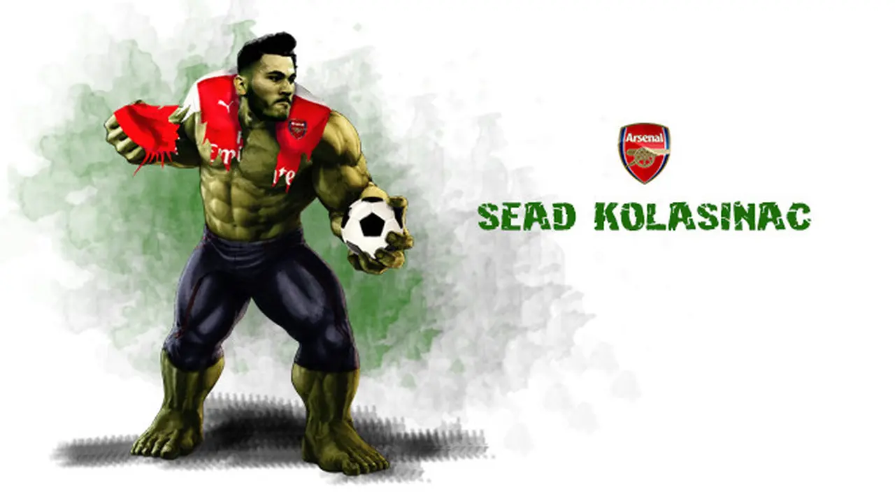 Infografis Sead Kolasinac Hulk dari Bosnia banner