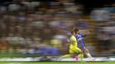 Bermain di kandang Chelsea, Stamford Bridge, London, Inggris, Tottenham kecolongan pada menit ke-17 lewat gol Enzo Fernandez. (AFP/Adrian Dennis)