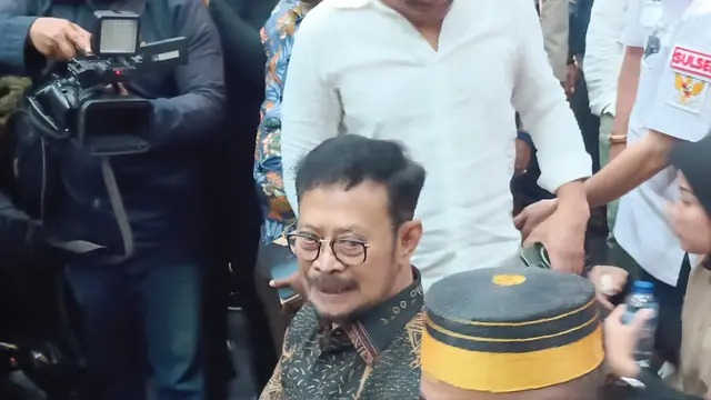 Syahrul Yasin Limpo (SYL) membacakan nota pembelaan alias pleidoi, Jumat (5/7/2024).