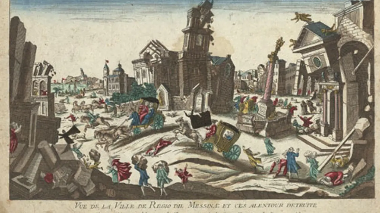 Penggambaran gempa Calabria 5 Februari 1783