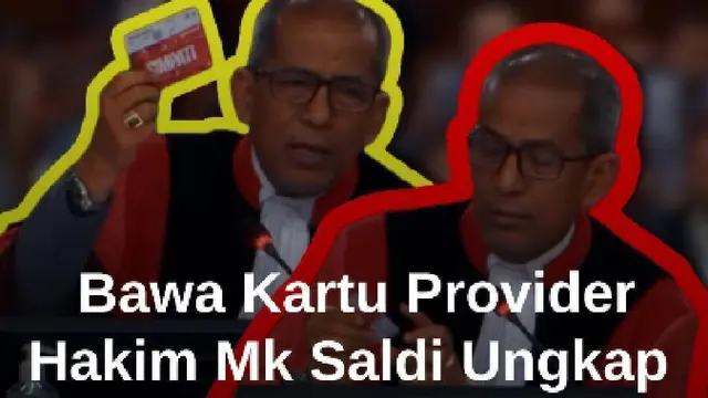 Hakim MK Saldi Isra Munculkan Kartu Provider Soroti "Ruang Gelap" Aturan: Saya Baru Beli Nih!