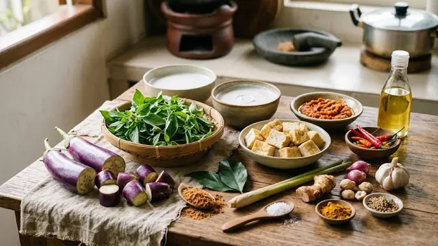 Resep Kuah Santan Terong, Tahu, dan Kemangi