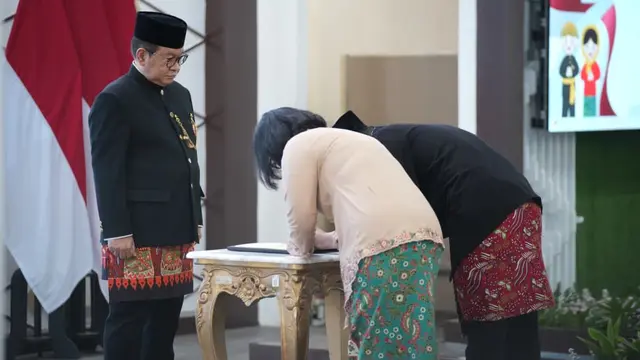 Gubernur DKI Jakarta, Pramono Anung, melantik 521 pejabat fungsional di lingkungan Pemerintah Provinsi (Pemprov) DKI Jakarta di Balai Kota Jakarta. (Istimewa)