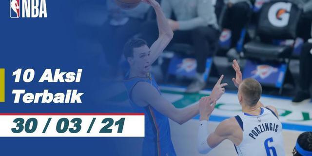 VIDEO: 10 Aksi Terbaik NBA 30 Maret 2021, Three Point Memukau dari Draymond Green