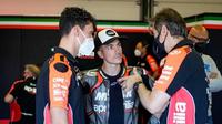 Maverick Vinales saat mengikuti sesi tes bersama tim Aprilia di tes Misano. (Aprilia Racing)