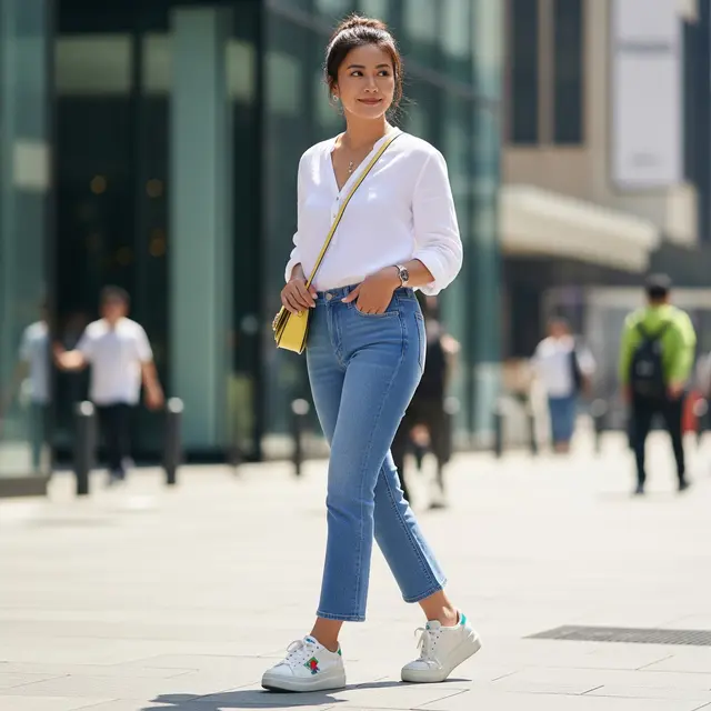 Model Celana Panjang Wanita Cutbray (Image by Gemini AI)