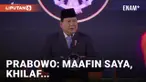 Panik! Prabowo Lupa Sebut Ketum NU hingga Kadin saat Peluncuran Danantara