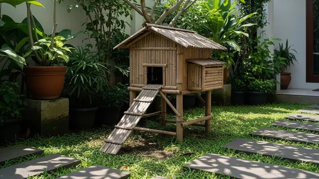 9 Model Kandang Ayam Minimalis dari Bambu Bekas untuk Pemula
