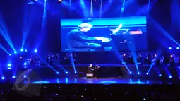 Suasana konser eksklusif pianis asal Prancis, Richard Clayderman di Balai Sarbini, Jakarta, (5/6/2015). Richard Clayderman tampil diiringi dengan mini orkestra purwacaraka. (Liputan6.com/Panji Diksana)