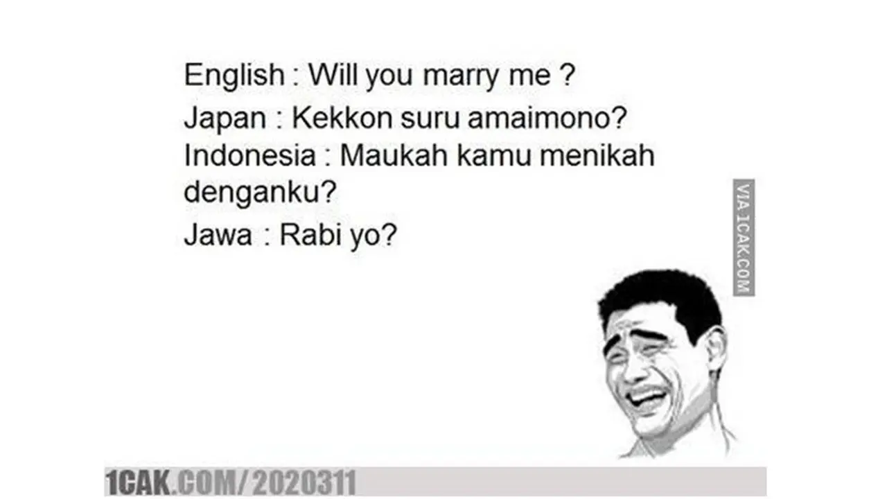 Meme Lucu Bahasa Jawa