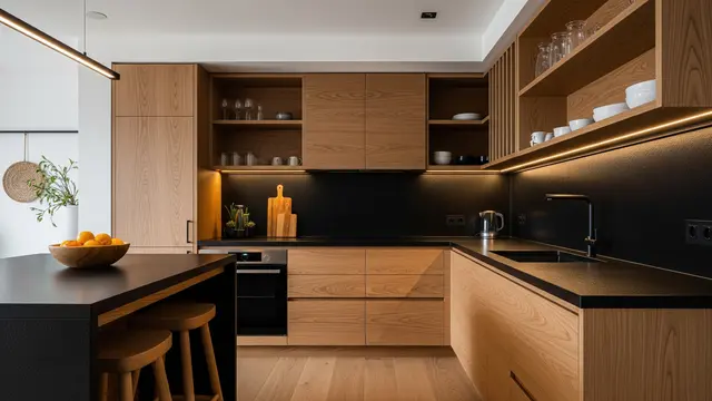 Model Dapur Minimalis Granit Hitam/Ilustrasi Gemini AI