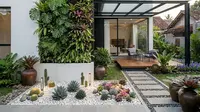 6 Ide Taman Kering dengan Kaktus dan Sukulen yang Mudah Dirawat, Cantik untuk Lahan Sempit