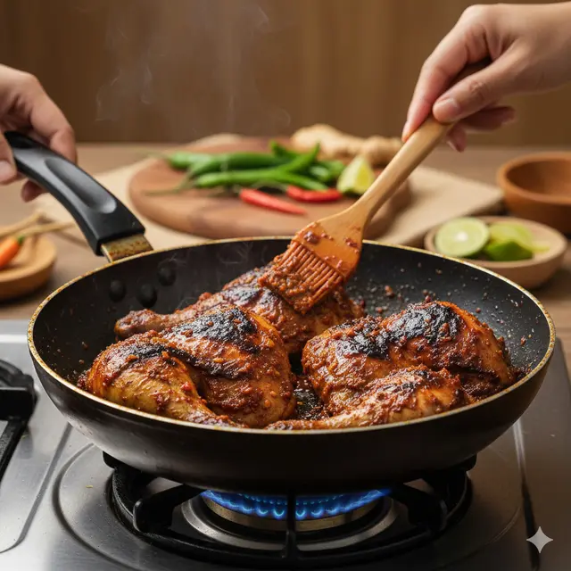 Resep Ayam Bakar Padang Kemiri Melimpah 