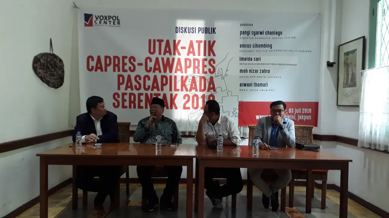 Diskusi Voxpol Center di Warung Daun, Cikini. (Merdeka.com)