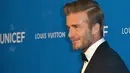 David Beckham, menjadi sosok yang selalu dipuja oleh kaum wanita akan paras ketampanan dan kharisma nya selalu terpancar dan tak lekang oleh waktu. (AFP/Bintang.com)