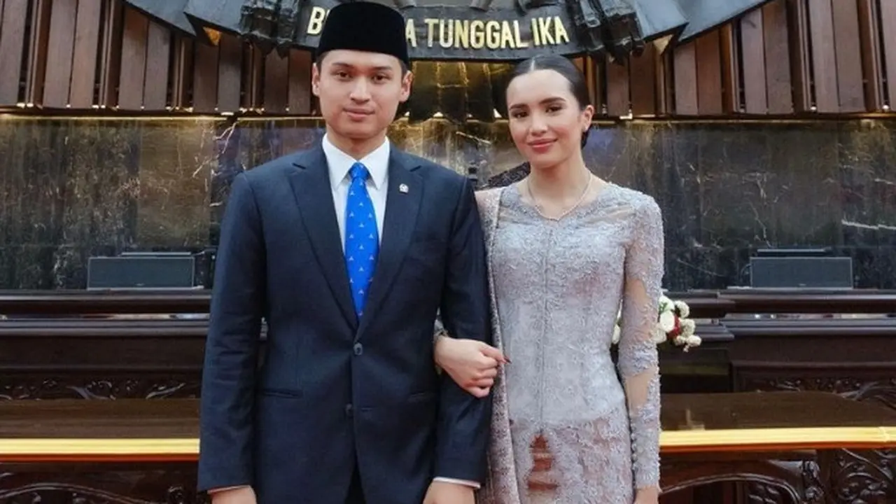 Potret Beby Tsabina Dampingi Suami yang Dilantik jadi Anggota DPR RI, Jadi Pro dan Kontra Netizen
