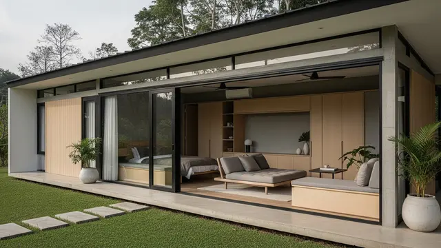 Model Rumah Kecil Bergaya Japandi Mewah Terbaru 2025/ Ilustrasi AI