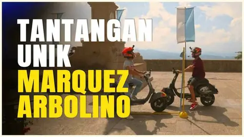 VIDEO: Marc Marquez dan Tony Arbolino Bersaing dalam Perlombaan Unik, Jadi Pengantar Pizza!