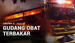 Kebakaran Gudang Obat Dekat Permukiman, Warga Berhamburan