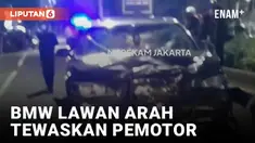 Maut! BMW Lawan Arah di Fatmawati Tabrak Pemotor Hingga Tewas
