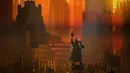 The Weeknd tampil di Vancouver, British Columbia, Kanada, 23 Agustus 2022. The Weeknd tampil di panggung yang mewah dengan berbagai kejutan. (Darryl Dyck/The Canadian Press via AP)