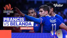 Berita video highlight pertandingan tim voli putra di Volleyball Nations League 2022 antara Prancis melawan Belanda. Prancis berhasil menang atas Belanda 3-0, Kamis (23/6/22) pagi.