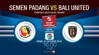 Semen Padang Vs Bali United: Panas di Papan Tengah