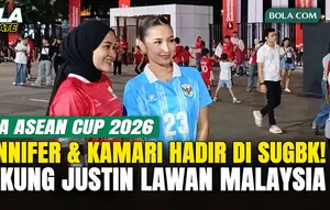 Jennifer dan Kamari Hadir di SUGBK, Dukung Justin Hubner Lawan Malaysia