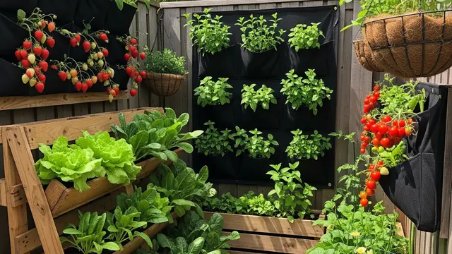 Model Halaman Belakang Rumah untuk Kebun Sayur Organik yang Produktif (Image by Gemini AI)