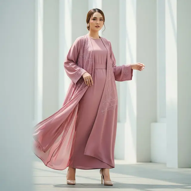 Model Gamis Terbaru Abaya Kekinian
