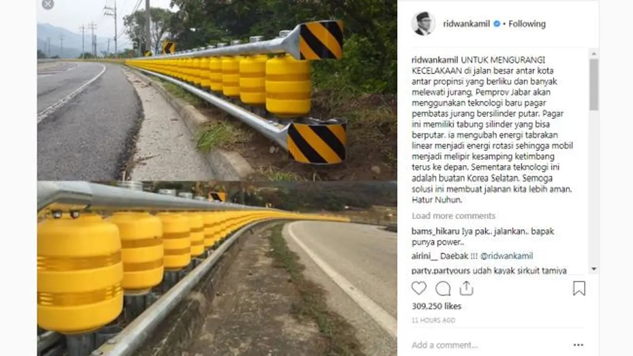 Rencana Ridwan Kamil untuk mengurangi potensi kecelakaan di jalan besar antar kota dan antar propinsi