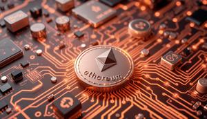 Aset digital kripto Ethereum (ETH). (Foto by AI)