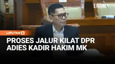Komisi III DPR RI menyetujui Wakil Ketua DPR RI Adies Kadir sebagai hakim konstitusi Mahkamah Konstitusi (MK) usulan DPR. Adies menjadi calon tunggal sebagai calon hakim MK usulan DPR.