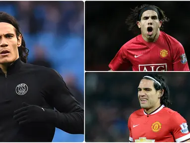 Manchester United resmi mendatangkan Edinson Cavani dengan status free transfer. Selain Cavani, Manchester United tercatat pernah memiliki penyerang top asal Amerika Latin. Berikut Edinson Cavani dan 5 penyerang asal Latin di Manchester United. (kolase foto AFP)