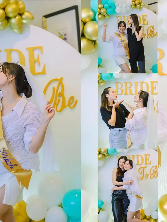 Sedangkan tamu yang juga merupakan sahabat-sahabatnya kompak mengenakan outfit hitam. Foto: Instagram.