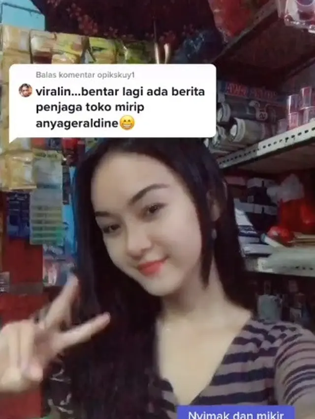 7 Potret Intan Rose, Penjaga Toko Kembaran Anya Geraldine yang Viral